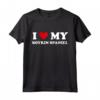 I Heart Dog Dad Mom - Amo Boykin Spaniel Maglietta per Amanti dei Cani - Ideale per Regali e Feste