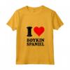 Donna Amo Boykin Spaniel Maglietta con Collo a V - Cuore Rosso I Love - Ideale per Amanti dei Cani