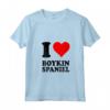 Donna Amo Boykin Spaniel Maglietta con Collo a V - Cuore Rosso I Love - Ideale per Amanti dei Cani