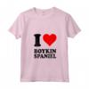Donna Amo Boykin Spaniel Maglietta con Collo a V - Cuore Rosso I Love - Ideale per Amanti dei Cani