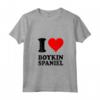 Donna Amo Boykin Spaniel Maglietta con Collo a V - Cuore Rosso I Love - Ideale per Amanti dei Cani