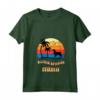 Donna Boykin Spaniel Mamma Retro Tramonto Boykin Spaniel Puppy Maglietta con Collo a V - Ideale per gli Amanti dei Cani Boykin Spaniel