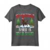 Boykin Spaniel Wearing Santa Hat Christmas Spirit Maglietta - Unique Xmas Gift for Dog Lovers