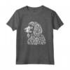 Cane Boykin Spaniel Floreale - Maglietta con Disegno Grafico di Fiori - Ideale per Amanti dei Cani