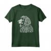 Cane Boykin Spaniel Floreale - Maglietta con Disegno Grafico di Fiori - Ideale per Amanti dei Cani