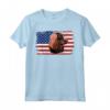 HapTiger Vintage Boykin Spaniel Dog US American Flag Maglietta - Regalo unico per Amanti dei Cani - Ideale per Tutte le Stagioni