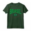 Brasile T Shirt Donna Uomo Bambini - Regalo Bandiera Brasile - Maglietta Calcio Gialla per Appassionati - Perfetta per Tutta la Famiglia
