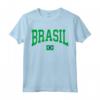 Brasile T Shirt Donna Uomo Bambini - Regalo Bandiera Brasile - Maglietta Calcio Gialla per Appassionati - Perfetta per Tutta la Famiglia