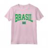 Brasile T Shirt Donna Uomo Bambini - Regalo Bandiera Brasile - Maglietta Calcio Gialla per Appassionati - Perfetta per Tutta la Famiglia