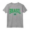 Brasile T Shirt Donna Uomo Bambini - Regalo Bandiera Brasile - Maglietta Calcio Gialla per Appassionati - Perfetta per Tutta la Famiglia