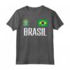 Brasil Flag Brasile Calcio Fan Uomini Donne Bambini - Supporter Maglietta Forza Brasil - Ideale per Mostrare il Tuo Supporto