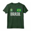 Brasil Flag Brasile Calcio Fan Uomini Donne Bambini - Supporter Maglietta Forza Brasil - Ideale per Mostrare il Tuo Supporto