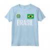 Brasil Flag Brasile Calcio Fan Uomini Donne Bambini - Supporter Maglietta Forza Brasil - Ideale per Mostrare il Tuo Supporto