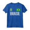 Brasil Flag Brasile Calcio Fan Uomini Donne Bambini - Supporter Maglietta Forza Brasil - Ideale per Mostrare il Tuo Supporto