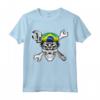 Brasiliano Biker Skull Moto Bandiera Brasile - Maglietta Patriottica per Motociclisti - Orgoglio e Passione