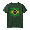 Bandiera del Brasile - Maglietta Brasile Divertente per Uomo Donna Bambini - Abbigliamento Calcio Pallavolo Basket