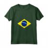 Donna Bandiera Brasile Brazil Bandeira Brasileira Uomo Donna Maglietta con Collo a V - Maglietta Bandiera Brasile per Tifosi di Sport e Eventi Nazionali