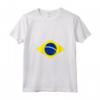 Donna Bandiera Brasile Brazil Bandeira Brasileira Uomo Donna Maglietta con Collo a V - Maglietta Bandiera Brasile per Tifosi di Sport e Eventi Nazionali