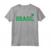 Brasile T Shirt Donne Uomini Bambini - Bandiera Giallo Maglietta Sportiva Brasil - Ideale per Appassionati di Calcio e Regalo Brasiliano