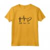 Maglietta Faith Hope Love - Designed in Brazil - Unique Religious Tee for Those Who Value Faith