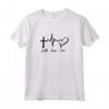 Maglietta Faith Hope Love - Designed in Brazil - Unique Religious Tee for Those Who Value Faith
