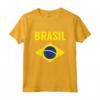 BRASIL Bandiera Brasiliana - Maglietta Leggera con Taglio Classico - Ideale per Mostrare l'Amore per il Brasile