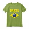 BRASIL Bandiera Brasiliana - Maglietta Leggera con Taglio Classico - Ideale per Mostrare l'Amore per il Brasile