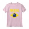 BRASIL Bandiera Brasiliana - Maglietta Leggera con Taglio Classico - Ideale per Mostrare l'Amore per il Brasile