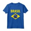 BRASIL Bandiera Brasiliana - Maglietta Leggera con Taglio Classico - Ideale per Mostrare l'Amore per il Brasile