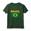Bandiera Brasile Brazil Bandeira Brasileira Uomo Donna Maglia a Manica - Supporto per Squadra Nazionale di Calcio - Idea Regalo Sportiva