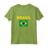 Bandiera Brasile Brazil Bandeira Brasileira Uomo Donna Maglia a Manica - Supporto per Squadra Nazionale di Calcio - Idea Regalo Sportiva