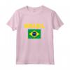 Bandiera Brasile Brazil Bandeira Brasileira Uomo Donna Maglia a Manica - Supporto per Squadra Nazionale di Calcio - Idea Regalo Sportiva
