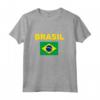 Bandiera Brasile Brazil Bandeira Brasileira Uomo Donna Maglia a Manica - Supporto per Squadra Nazionale di Calcio - Idea Regalo Sportiva