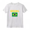Bandiera Brasile Brazil Bandeira Brasileira Uomo Donna Maglia a Manica - Supporto per Squadra Nazionale di Calcio - Idea Regalo Sportiva