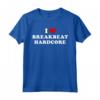 Amo Breakbeat Hardcore - I Heart Breakbeat Hardcore Maglietta Vintage - Ideale per Appassionati di Musica Elettronica