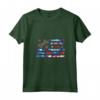 Breakbeat Tie Dye Rosso Bianco Blu - Maglietta Patriottica America USA - Design Vintage Stile Bandiera - Ideale per il 4 Luglio