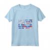 Breakbeat Tie Dye Rosso Bianco Blu - Maglietta Patriottica America USA - Design Vintage Stile Bandiera - Ideale per il 4 Luglio