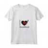 Donna I Love Breakbeat - Maglietta Cuore con Giradischi - Idea Regalo per DJ e Appassionati di Musica