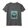 Donna Breakbeat con cuffie - Vintage Electronic Dance Music Maglietta con Collo a V - Ideale per Deejay e Musicisti