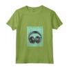 Donna Breakbeat con cuffie - Vintage Electronic Dance Music Maglietta con Collo a V - Ideale per Deejay e Musicisti