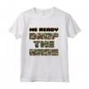 DNB Drop The Bass Drum n Bass Junglist Camo Maglia a Manica - Maglietta DNB per Amanti della Cultura Jungle e Rave degli Anni '90