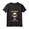 Donna Breakbeat Is My Jam - Teschio e cuffie Maglietta con Collo a V - Ideale per gli Amanti della Musica Breakbeat
