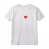 I Love Breakbeat - Maglietta con Cuore Minimalista - Design Semplice e Cool - Ideale per Appassionati di Musica