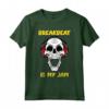 Breakbeat Is My Jam - Teschio e Cuffie Maglietta - Design Alternativo per Amanti della Musica Breakbeat