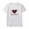 I Love Breakbeat - Maglietta Cuore per DJ - Idea Regalo per Appassionati di Musica Elettronica