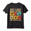 Cool Breakdancing Per Ragazzi - Just a Boy Who Loves Breakdancing Maglietta - Idea Regalo per Bambini e Insegnanti di Ballo