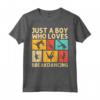 Cool Breakdancing Per Ragazzi - Just a Boy Who Loves Breakdancing Maglietta - Idea Regalo per Bambini e Insegnanti di Ballo