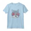 Maglietta Gatto Bandiera Union Jack Retro Inghilterra - Abbigliamento Coordinato per la Famiglia - Ideale per Feste e Celebrazioni