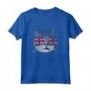 Maglietta Gatto Bandiera Union Jack Retro Inghilterra - Abbigliamento Coordinato per la Famiglia - Ideale per Feste e Celebrazioni