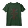 Londra Inghilterra Distressed Union Jack Maglietta - Souvenir Memento Turistico - Taglio Classico e Leggero